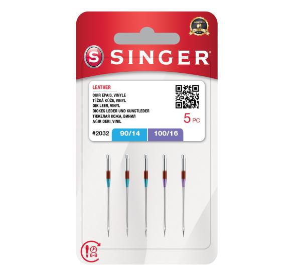 SINGER DERİ İĞNESİ KARIŞIK 5’Lİ (3X14, 2X16 NO)