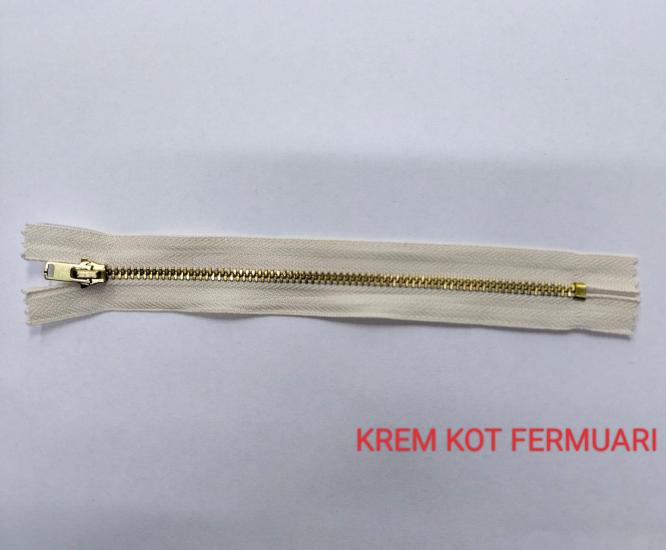 Krem Kot Fermuarı