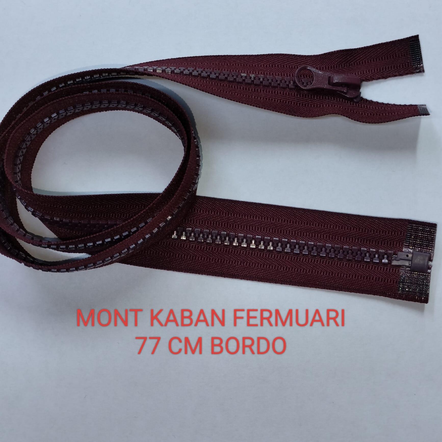 Bordo%20Mont%20Kaban%20Fermuarı%2077%20cm