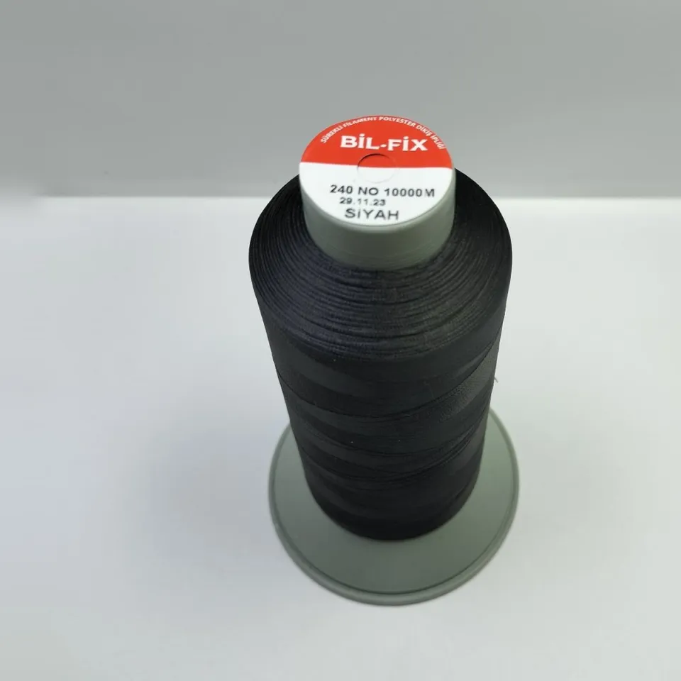 Siyah Bil-Fix 240 numara paça baskı ipliği