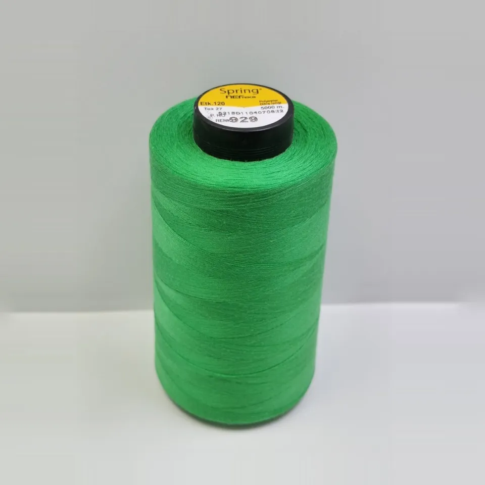 Yeşil Spring 120 numara polyester dikiş ipliği